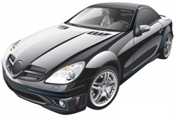 Fashion sports car design vector image