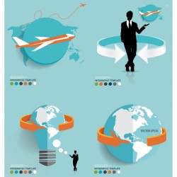 Flat travel agency infographic Vector | Free Download