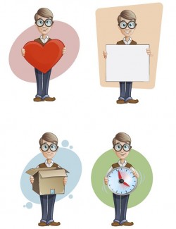 Free Geek Vector Character Set – Vector Characters