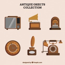 Great collection of antique objects Vector | Free Download