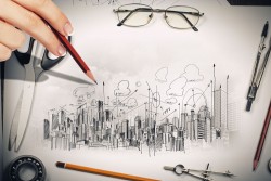Hand painted design image picture material