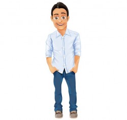 Handsome Man Vector Character – Vector Characters