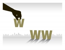 Holding letters W vector