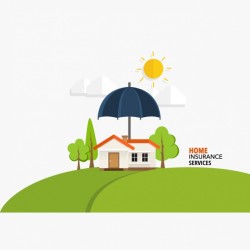 Home insurance services background Vector | Free Download