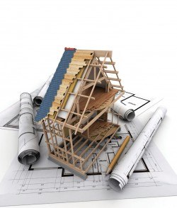 House model and drawing picture material