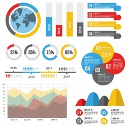 Infographic template with useful statistics Vector | Free Download