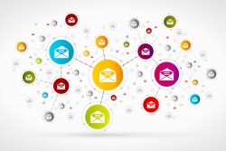 Mail social network vector