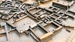 Metal model city building picture material