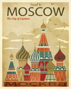 Moscow Architectural illustration vector