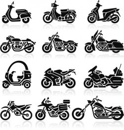 Motorcycle illustration vector
