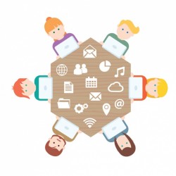Nice infographic about teamwork Vector | Free Download