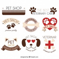Nice pack of logos with animal elements Vector | Free Download