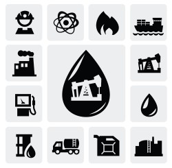 Oil icon vector