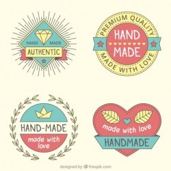 Pack pf vintage craft logos Vector | Free Download