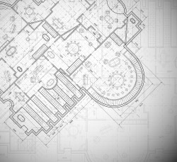 Processing design drawings vector