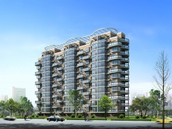 Property architectural design perspective picture material