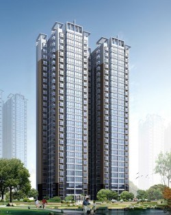 Real estate architectural design picture material