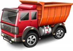 Red dumpers vector