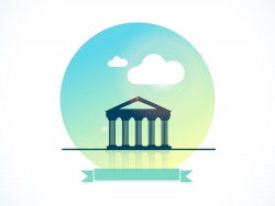 Resort icon label design vector