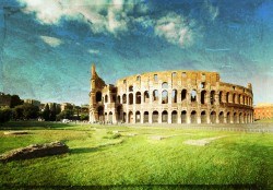 Roman architecture picture material