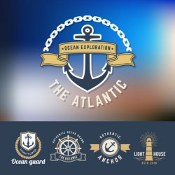 Sailing logos collection Vector | Free Download