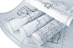 Several architectural design picture material