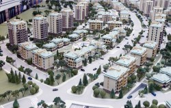 Small urban architectural model picture material