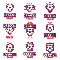 Soccer logos collection Vector | Free Download