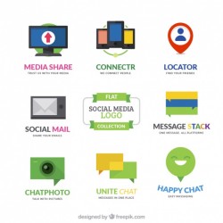 Social media logotype collection Vector | Free Download