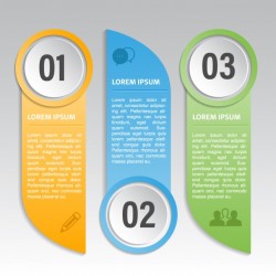 Three amazing options for an infographic Vector | Free Download
