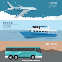 Travel with us illustration Vector | Premium Download