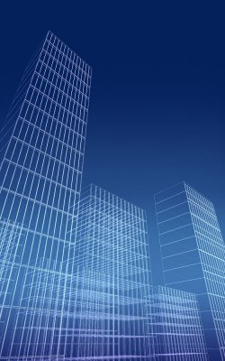 Urban three-dimensional map image material
