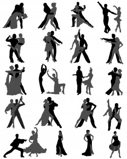 Various dance poses vector