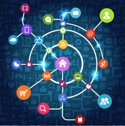 Vector background material icon