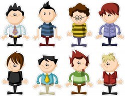 Vector cartoon character design
