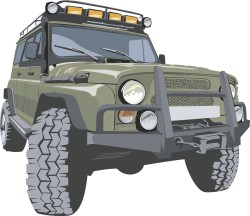 Jeep vector illustration cartoon car