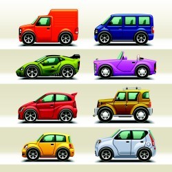 Vector illustration cartoon car