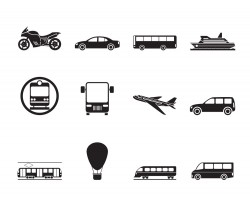 Vector transportation icon vector