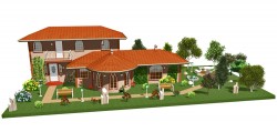 Villa 3D model picture material