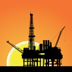 Well vector dusk under