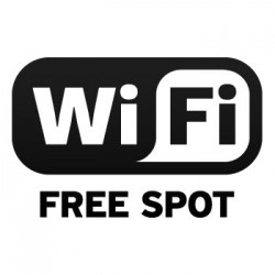 Wireless Decal Sticker WiFi Free Spot Sign
