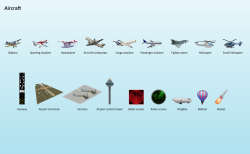 Aircraft Design Element. Aerospace illustrations
