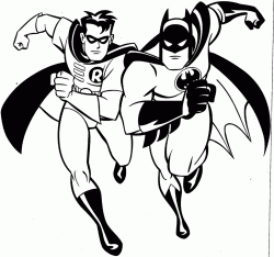 Batman And Robin Coloring Page – AZ Coloring Pages