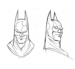 Batman, Bruce Wayne heads by TrevorMc112 on DeviantArt