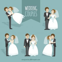 Beautiful wedding couples