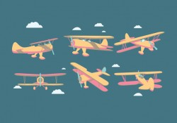 Biplane Vector Free Vector Download