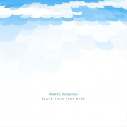 Blue background with circular geometric shapes