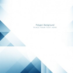 Blue background with geometric shapes Vector