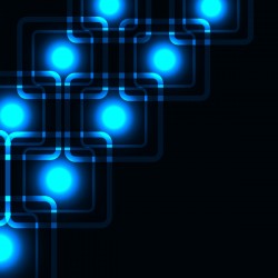 Blue neon art background vector 01