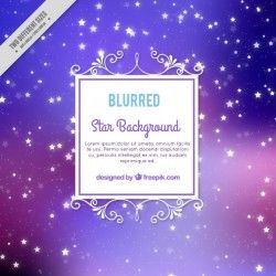 Blurred star background